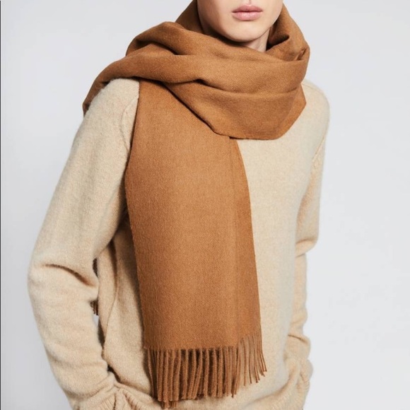 DIOR Authentic Pure 100% Wool Scarf Fringe Detail Hem NWOT Sunrise Academia - Picture 11 of 14